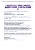 PEDSCE PNP-PC EXAM PRACTICE QUESTIONS AND ANSWERS RATED A&plus;&period;