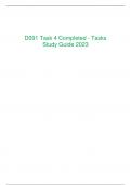 D091 Task 4 Completed - Tasks Study Guide 2023 