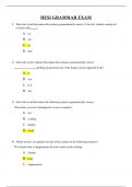 GRAMMAR EXAM CORRECTLY ANSWERED &sol;LATEST UPDATE VERSION&sol; GRADED A&plus;