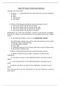 HESI_A2_GRAMMAR EXAM CORRECTLY ANSWERED /LATEST UPDATE VERSION/ GRADED A+