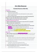 Chapter 6: Water  Resources Study Notes