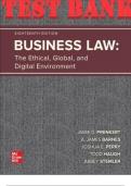 TEST BANK for Business Law: The Ethical, Global, and Digital Environment.18th Edition By Prenkert, Barnes James, Perry Joshua, Haugh and Stemler ISBN 9781260736892. (Complete Chapters 1-52)