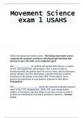 Movement Science exam 1 USAHS