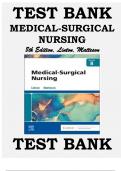 TEST BANK MEDICAL-SURGICAL NURSING 8TH EDITION, LINTON, MATTESON