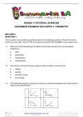Grade 11 Physical Science (PS) (Chemistry) November Paper 2 and Memo - 2023