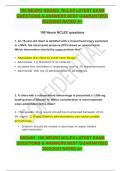 100 NEURO NSG403  NCLEX LATEST EXAM QUESTIONS & ANSWERS BEST GUARANTEED 20222023 RATED A+
