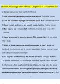Human Physiology 16th edition - Chapters 1-7 &lpar;Stuart Ira Fox&rpar; Questions and Answers &lpar;2023&sol;2024&rpar; &lpar;Verified Answers&rpar;