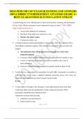 HESI PEDS OB C447 EXAM QUESTIONS AND ANSWERS 100&percnt;CORRECT&sol;VERIFIED BEST ATTAINED GRADE A&plus; BEST GUARANTEED SUCCESS LATEST UPDATE