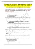 HESI PEDS OB C447 EXAM QUESTIONS AND ANSWERS 100&percnt;CORRECT&sol;VERIFIED BEST ATTAINED GRADE A&plus; BEST GUARANTEED SUCCESS LATEST UPDATE