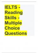 IELTS - Reading Skills - Multiple Choice Questions