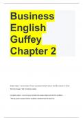 Business English Guffey Chapter 2