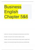 Business English Chapter 5&6