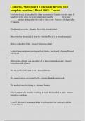 California State Board Esthetician Review with complete solutions &vert; Rated 100&percnt; Correct