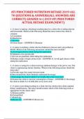 ATI PROCTORED NUTRITION RETAKE 2019 ALL  70 QUESTIONS & ANSWERS&lpar;ALL ANSWERS ARE  CORRECT&rpar; GRADED A&plus;&vert; 2019 ATI PROCTORED  ACTUAL RETAKE EXAM &lpar;NEW&excl;&excl;&rpar;