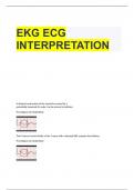   EKG ECG INTERPRETATION Questions And Answers Latest Updates 2025&sol;2026 With Correct Answers 100&percnt; With Complete Solutions Pass Guaranteed &vert; Graded A&plus; &vert;