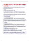 bundle for RICA EXAM COMPLETE QUESTIONS AND CORRECT DETAILED ANSWERS &lpar;VERIFIED ANSWERS&rpar; &vert;ALREADY GRADED A&plus;