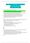 BEST ANSWERS ATI COMPREHENSIVE  PREDICTOR RETAKE 2023-2024 WITH NGN