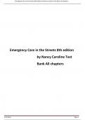 Test Bank for Emergency Care in the Streets 8th edition by Nancy Caroline Test Bank All chapters A+