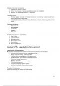 Comprehensive Management and Organization summary Chapter 2&colon; the Work Environment