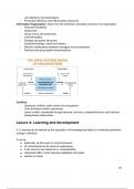 Comprehensive Management and Organization Summary Chapter 5: Learning and Development