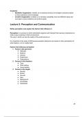 Comprehensive Management and Organization Summary Chapter 6: Perception and Communication