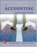 Test Bank Ethical Obligations and Decision Making in Accounting Text and Cases 4th Edition by Steven M Mintz Chair.