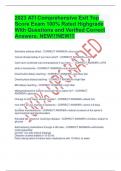 2023 ATI Comprehensive Exit Top Score Exam 100&percnt; Rated Highgrade With Questions and Verified Correct Answers&period; NEW&excl;&excl;&excl;NEW&excl;&excl;&excl;
