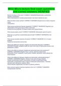 WCU Micro lecture final exam questions and correct answers &vert;VERIFIED