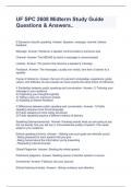 UF SPC 2608 Midterm Study Guide Questions & Answers&period;&period;