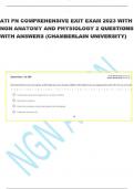 ATI PN COMPREHENSIVE EXIT EXAM 2023 WITH NGN ANATOMY AND PHYSIOLOGY 2 QUESTIONS WITH ANSWERS (CHAMBERLAIN UNIVERSITY) 