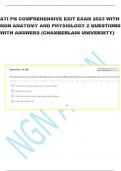 ATI PN COMPREHENSIVE EXIT EXAM 2023 WITH NGN ANATOMY AND PHYSIOLOGY 2 QUESTIONS WITH ANSWERS &lpar;CHAMBERLAIN UNIVERSITY&rpar; 