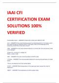 IAAI CFI  CERTIFICATION EXAM  SOLUTIONS 100&percnt;  VERIFIED 