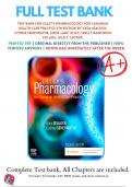 Test Bank for Lilleys Pharmacology for Canadian Health Care Practice 4th Edition Sealock 9780323694803 Chapter 1-58 All Chapters with Answers and Rationals