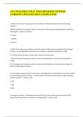 ATI TEAS PRACTICE TEST READING NEWEST VERSION UPDATED 2023 COMPLETED