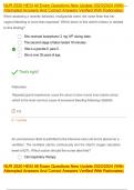 NUR 2520 HESI All Exam Questions New Update 2023&sol;2024 &lpar;With Attempted Answers And Correct Answers Verified With Rationales&rpar;