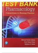 Pharmacology: Connections to Nursing Practice 4th Edition Adams Test Bank