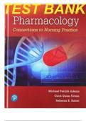Pharmacology&colon; Connections to Nursing Practice 4th Edition Adams Test Bank