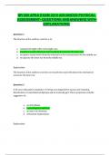 NR 509 APEA EXAM 2019 ADVANCED PHYSICAL ASSESSMENT- QUESTIONS ANDANSWERS WITH EXPLANATIONS&period;
