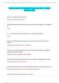 Florida State Fire Fighting Exam-with 100&percnt; verified solutions-2023