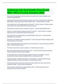  California Life And Health Final Exam With 100&percnt; Correct Answers 2023