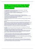 Florida 2-20 General Lines Study Manual 27th Edition Exam Questions with 100&percnt; Correct Answers 