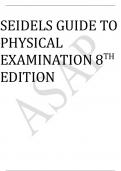 seidels guide to physical examination 8th edition★★★★★