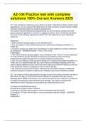 AZ-104 Practice test with complete solutions 100&percnt; Correct Answers 2023