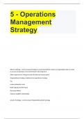 5 - Operations Management Strategy