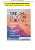 Test Bank For Medical Surgical Nursing 10th Edition Ignatavicius Workman All chapters (1-69)