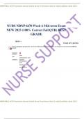 NURS NRNP 6670 Week 6 Mid-term Exam NEW FALL QTR 2023  (GRADED A+) 
