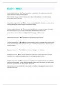 ELO1 - WGU Questions And Answers Verified 100&percnt; Correct&excl;&excl;