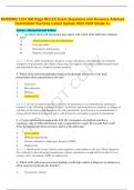 NURSING 1234 500 Page NCLEX Exam Questions and Answers Attained Guaranteed Success Latest Update 2023-2024 Grade A&plus;
