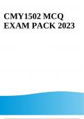 CMY1502 MCQ EXAM PACK 2023/2024