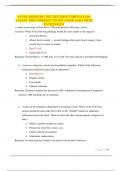 ATI RN MEDSURG 2022-2023 PROCTORED EXAM- LATEST 100&percnt; CORRECT STUDY GUIDE Q &A WITH RATIONALES&period;